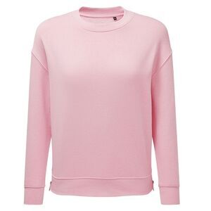 TriDri Womens/Ladies Recycled Zipped Sweatshirt / Light Pink
